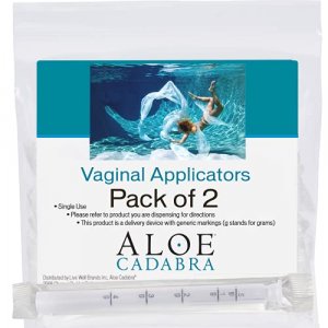 Extra Disposable Vaginal Applicators Individually Wrapped, Fits Threaded Vaginal Creams and Contraceptive Gels (2 Pack)