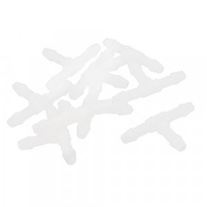 Uxcell Plastic Fish Tank Aquarium 3 Way Air Tubing Tee Connector Adapter 10 Pcs White