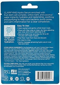 Andalou Naturals Instant Pure Pore Hydro Serum Facial Mask, Single Face Mask, 0.6 Ounce (Pack of 6)