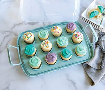 Nordic Ware Cakes And Cupcakes Carrier, Red