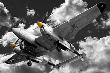 Wallmonkeys Lockheed P-38 Lightning Peel And Stick Wall Decals Wm200388 (30 In W X 20 In H)