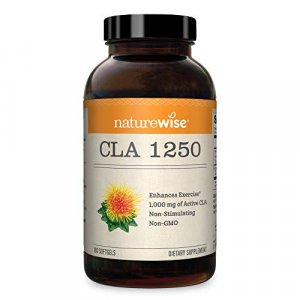 Naturewise Cla 1250 High Potency Natural Weight Workout Supplements For Women & Men - 180 Count