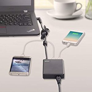 Universal Laptop Charger 90W 12-24V One For All - Ac Adapter Power Supply Cord With Dual Usb Ports