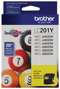 Brother Lc201Y Standard Yield Yellow Ink Cartridge