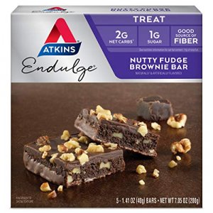 Atkins Endulge Treat Nutty Fudge Brownie Bar 5 Bars
