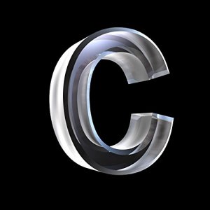 Wallmonkeys Letter C Glass Wall Mural Peel And Stick Graphic (30 In H X 30 In W) Wm166351