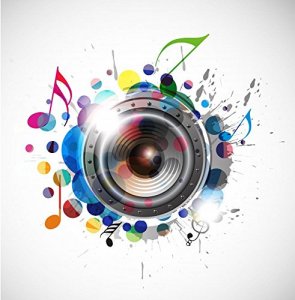 Wallmonkeys Speaker Design Wall Decal Peel And Stick Graphic Wm322673 (30 In H X 29 In W)