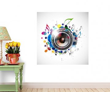 Wallmonkeys Speaker Design Wall Decal Peel And Stick Graphic Wm322673 (30 In H X 29 In W)