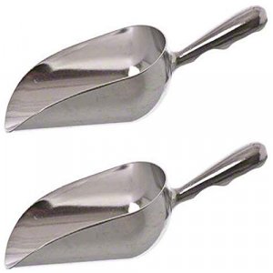 IPPINKA Tsubame-Sanjo Warming Ice Cream Scoops - Set of 2 - Silver Aluminum