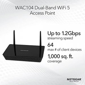 Netgear Ac1200 Dual Band Wireless Access Point (Wac104-100Nas)