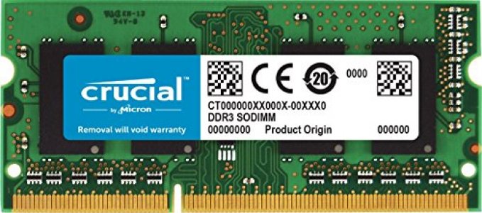Crucial 8Gb Single Ddr3/Ddr3L 1600 Mt/S (Pc3-12800) Sodimm 204-Pin Memory For Mac - Ct8G3S160Bm