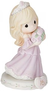 Precious Moments 162015 Growing In Grace, Age 16, Bisque Porcelain