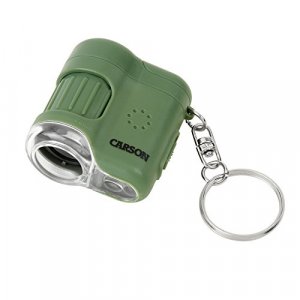 Carson Micromini 20X Led Lighted Pocket Microscope With Built-In Uv And Led Flashlight - Green