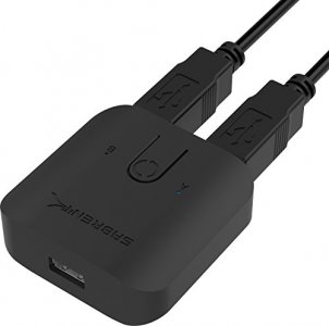 Sabrent Usb 2.0 Sharing Switch For Multiple Computers And Peripherals Led Device Indicator(Usb-Sw20)