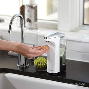Simplehuman Compact Sensor Pump With Sample Soap, White, 8Oz