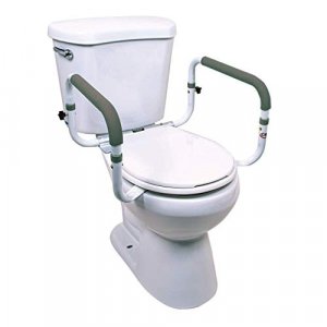 Carex Toilet Safety Frame - Toilet Safety Rails With Adjustable Width