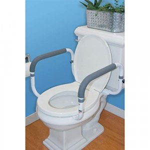 Carex Toilet Safety Frame - Toilet Safety Rails With Adjustable Width