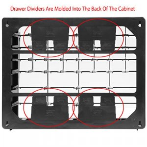 Akro-Mils Akromils 10124 24 Drawer Plastic Parts Storage - Black