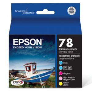 Epson T078920 Claria Hi-Definition 78 Standard-Capacity Inkjet Cartridge Color Multipack