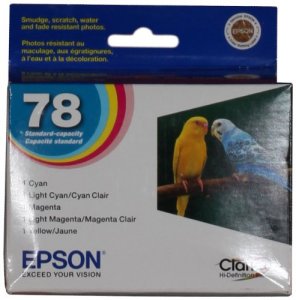 Epson T078920 Claria Hi-Definition 78 Standard-Capacity Inkjet Cartridge Color Multipack