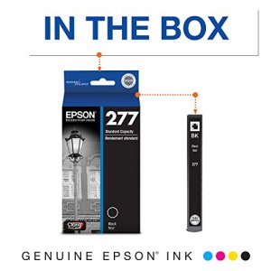 Epson T277120-S Claria Photo Hd 277 Standard-Capacity Black Ink Cartridge (T277120) Ink
