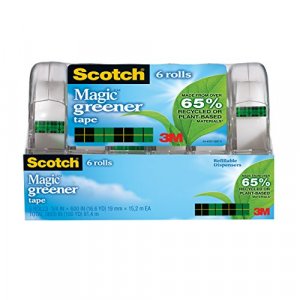 Scotch Book Tape, 3 in x 540 in, Excellent for Repairing