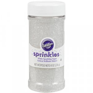 Wilton White Sparkling Sugar - Net Wt. 8 Oz.