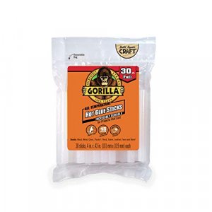  Gorilla Hot Glue Sticks, Mini Size, 4 Long x .27