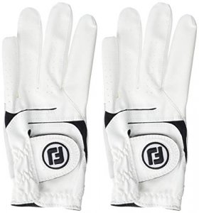 Footjoy Men'S Weathersof Golf Glove White Large, Worn On Left Hand
