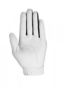 Callaway Golf Men'S Weather Spann Premium Japanese Synthetic Golf Glove (Medium , Single, White, Worn On Right Hand)