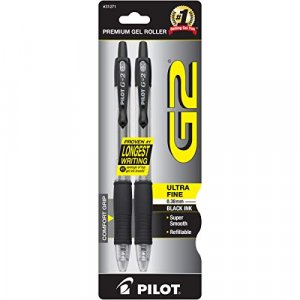 Pilot V5 RT Retractable Pens Extra Fine Point Blk Ink 26052 