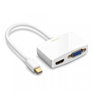 UGREEN Mini DisplayPort to HDMI VGA Adapter, 4K Thunderbolt 2 Adapter 2 in  1 Mini DP Converter Compatible with MacBook Pro Air iMac Surface Pro1 2 3 4