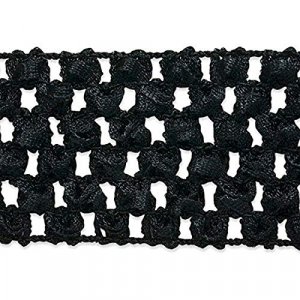 COTOWIN 3-Inch Wide Black Heavy Stretch High Elasticity Knit Elastic Band 3 Yard