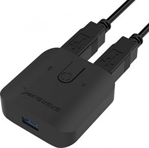 Sabrent Usb 3.0 Sharing Switch For Multiple Computers And Peripherals Led Device Indicator(Usb-Sw30)