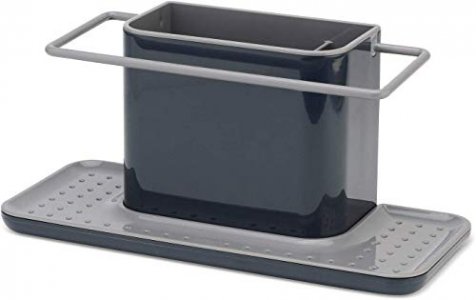 Joseph Joseph 85070 Sink Caddy Kitchen Sink Organizer Sponge Holder Dishwasher-Safe, Large, Gray