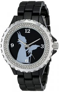 Disney Women'S W001797 Maleficent Watch Analog Display Analog Quartz Black Watch
