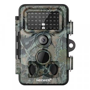 Neewer Trail Game Camera 16MP 1080P HD Digital Waterproof Hunting Scouting Cam 120 Degree Wide Angle Lens with 0.3s Trigger Speed Motion Activated Ni