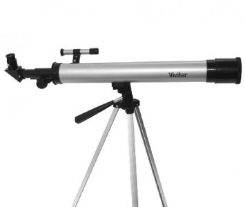 Vivitar Tel50600 60X/120X Telescope Refractor With Tripod - Black