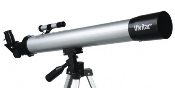 Vivitar Tel50600 60X/120X Telescope Refractor With Tripod - Black