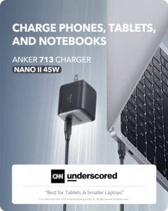 USB C Charger, Anker Nano II 45W Fast Charger Adapter, PPS Supported,MacBook Pro 13, Galaxy S21/S21+/S20, Note 20/10, iPhone 12/Pro, iPad Pro, Pixel