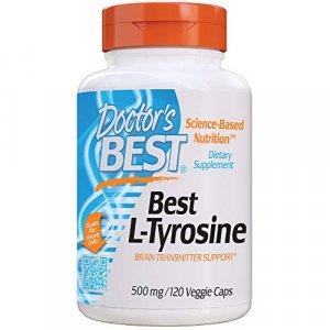 Doctor'S Best L-Tyrosine, Non-Gmo, Gluten Free, 120 Veggie Caps