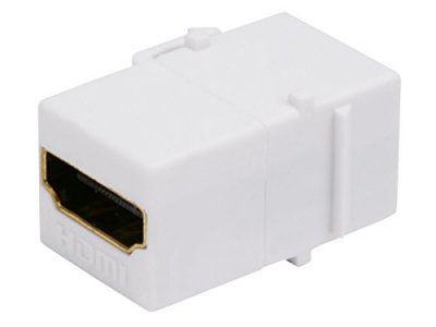Monoprice 106852 Keystone Jack Hdmi Female To Female Coupler Adapter White 2 Pack