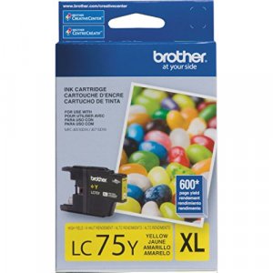 Brother Printer Lc75Y High Yield (Xl Series) Yellow Cartridge Ink -