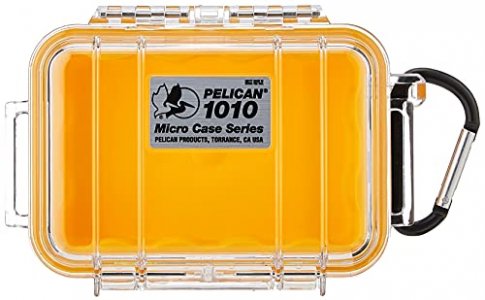 Pelican Waterproof Case 1010 Micro Case - Yellow With Clear