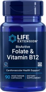 Life Extension Folate & Vitamin B12, 90 Vegetarian Capsules