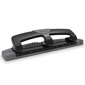 Worklion 3 Ring Hole Punch for Binder, Portable Puncher, Office Assistant,  Black