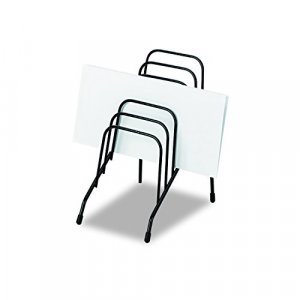 Fellowes Step File Junior Wire Organizer Rack - 6 Sections - Black