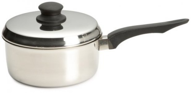 Oster Herscher 3.5 Qt Non-Stick Aluminum Saute Pan with Lid, Tanslucent  Sauce, Translucent Red