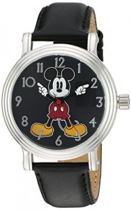 Disney Women'S 'Mickey Mouse' Quartz Metal Watch, Color:Black (Model: W002757)