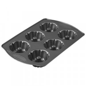 Wilton 2105-445 Excelle Elite 6-Cup Mini Fluted Pan